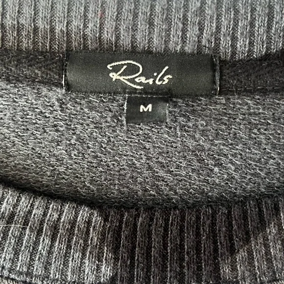 Rails Iron Camo Print Ramona Pullover Crewneck Sweatshirt Size Medium - Picture 5 of 10